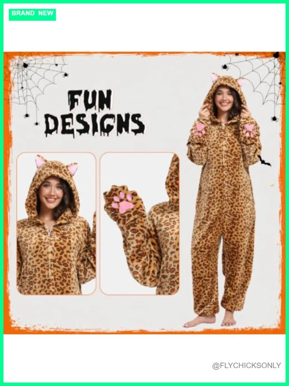 Cozy Adult Onesie Pajamas Animal Costume Fleece One Piece with Pockets for